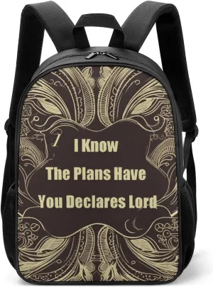 Shoulders Backpack, Declares Lord Print Fashionable Backpack Trendy Backpack Laptop Backpack Multi-purpose Backpack