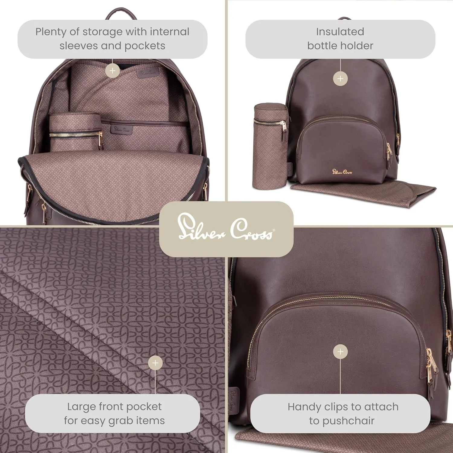 Silver Cross Women's Baby Changing Bag, Cocoa