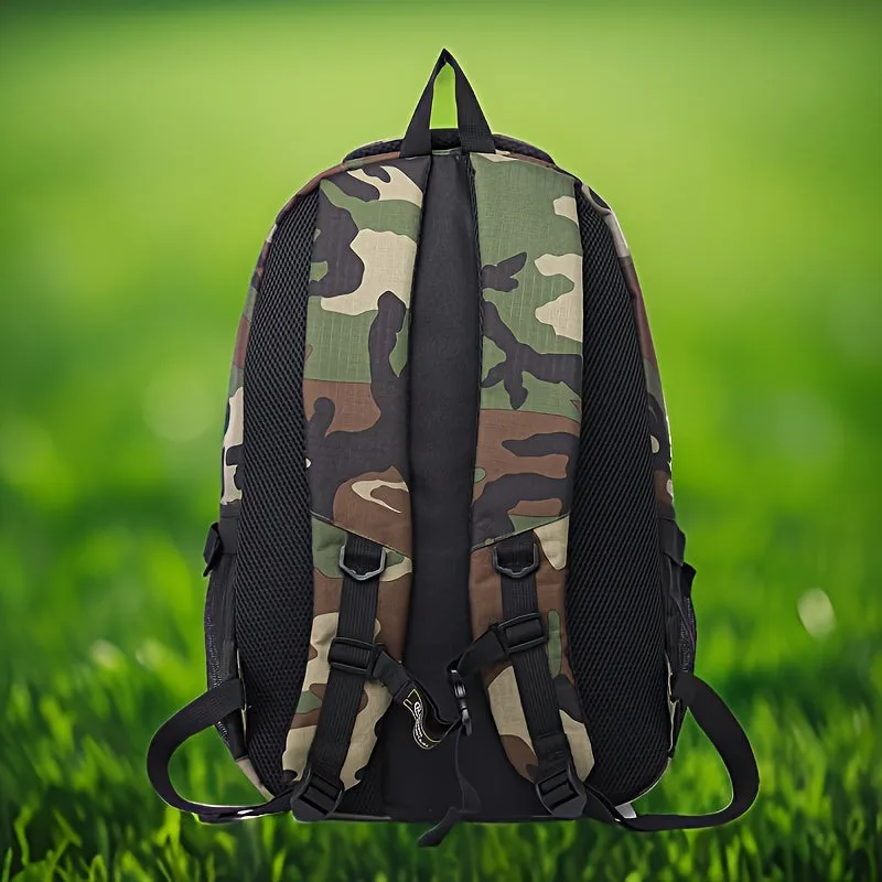 Simple Large Capacity Camouflage Print Backpack