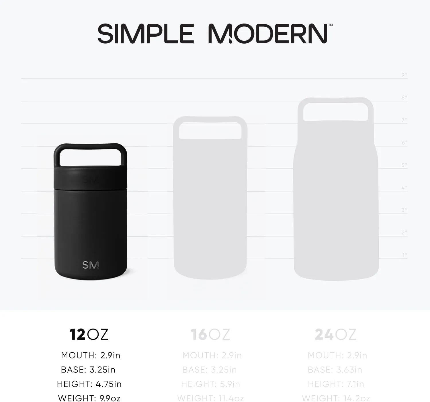 Simple Modern Food Jar for Hot Food | Reusable Stainless Steel Vacuum Insulated Leak Proof Lunch Storage for Smoothie Bowl, Soup, Oatmeal | Provision Collection | 12oz | Blue Dune
