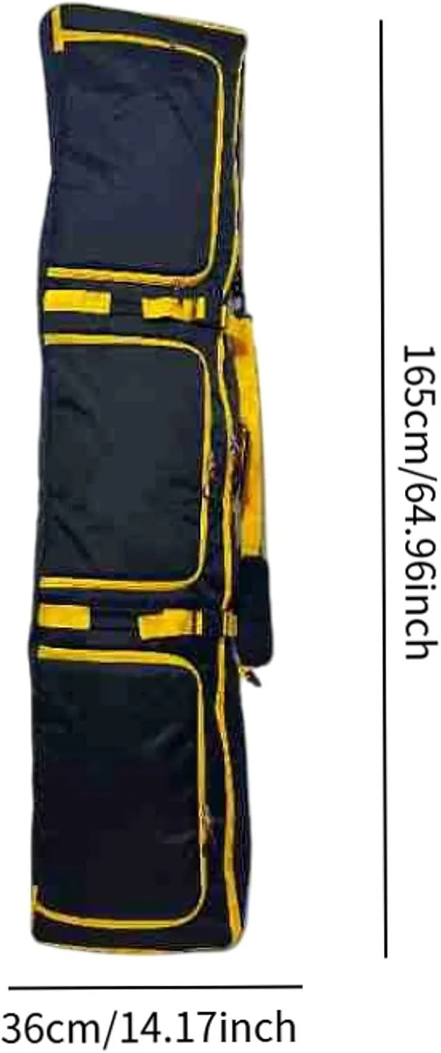 Ski Bag Snowboard Sleeve with Wheels for Adults Pouch with Handle Protective Snowboard Backpack Ski Gear Bag for Snowboarding