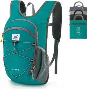 SKYSPER 15L/20L Foldable Hiking Backpack Lightweight Packable Travel Daypack with Chest Strap Small Folding Pack for Walking