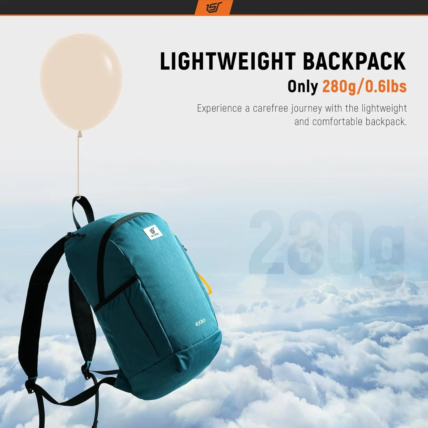 SKYSPER Small Backpack 20L Hiking Backpack Lightweight Travel Daypack for Women Men(Cyan)