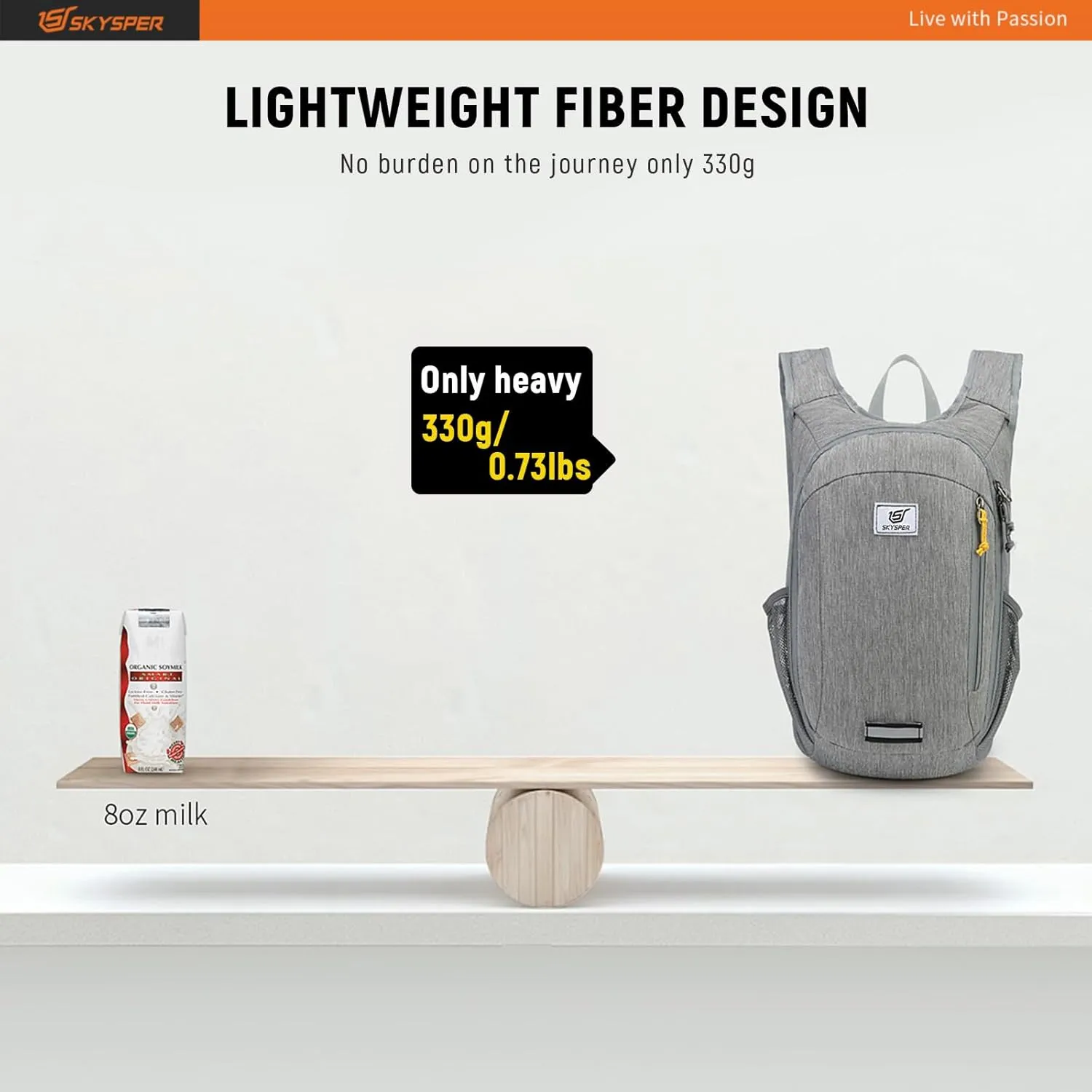 SKYSPER Small Daypack 10L Hiking Backpack Packable Lightweight Travel Day Pack for Women Men
