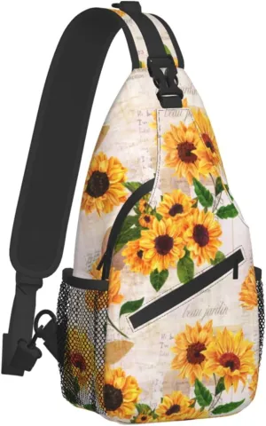 Sling Bag Backpack Crossbody Shoulder Chest Bags Unisex for Travel Casual Hiking with Adjustable Strap for Men Women