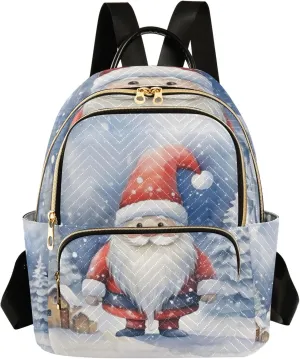 Small Backpack Purse for Women, Winter Dwarf Travel Bag Casual Daypack Shoulder Bag