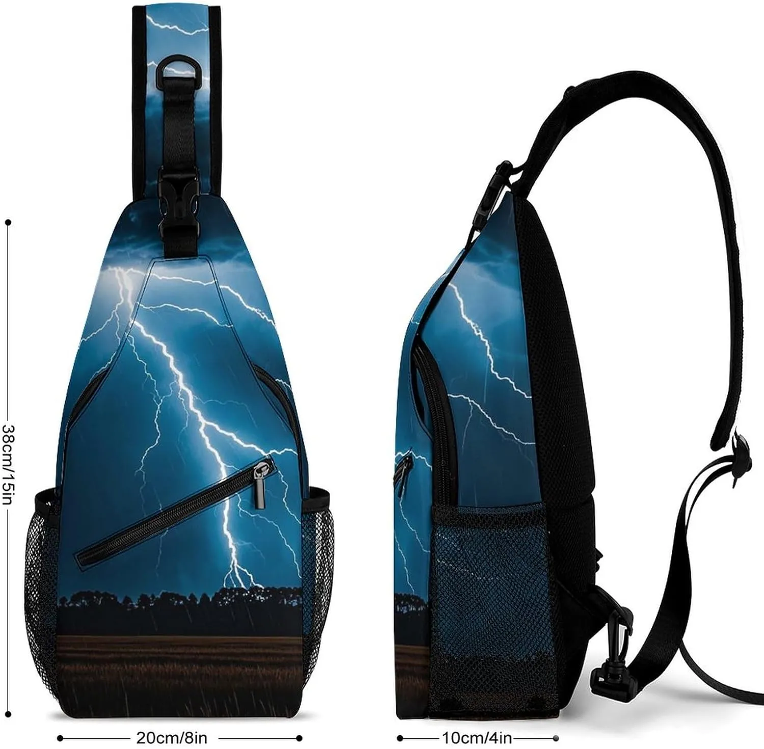 Small Crossbody Sling Backpack Dragonfly Chest Bags for Traveling Chest Fashion Shoulder Bag