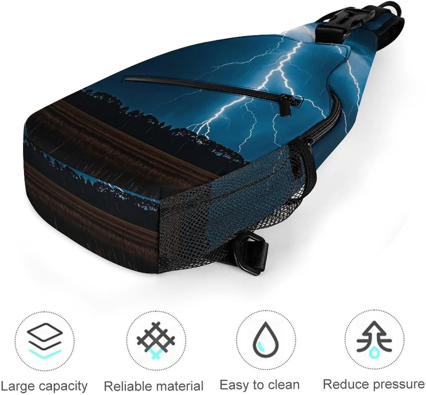 Small Crossbody Sling Backpack Dragonfly Chest Bags for Traveling Chest Fashion Shoulder Bag