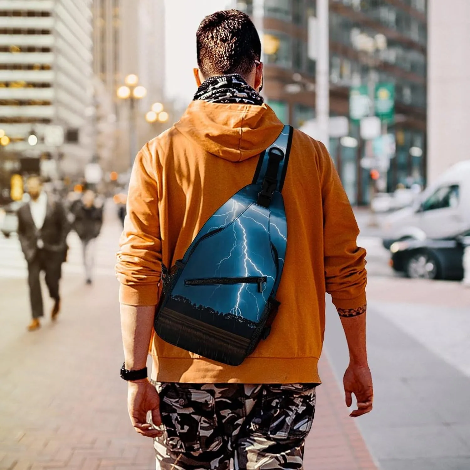 Small Crossbody Sling Backpack Dragonfly Chest Bags for Traveling Chest Fashion Shoulder Bag