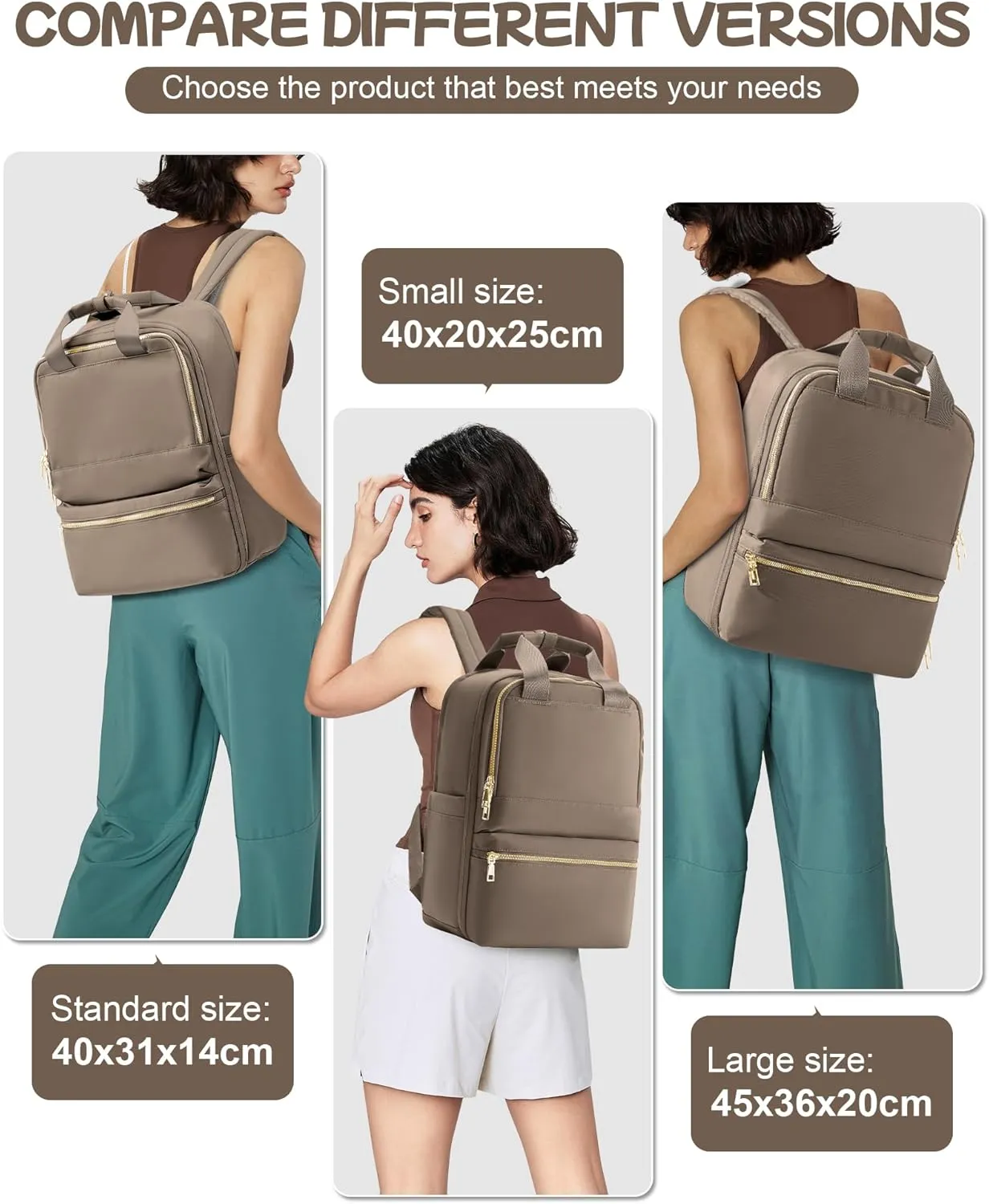 Small Travel Backpack For Women Travel Backpack Carry On Flight Approved Carry On Backpack Personal Item Travel Bag Laptop Teacher Backpack Work Backpack For Traveling On Airplane Brown