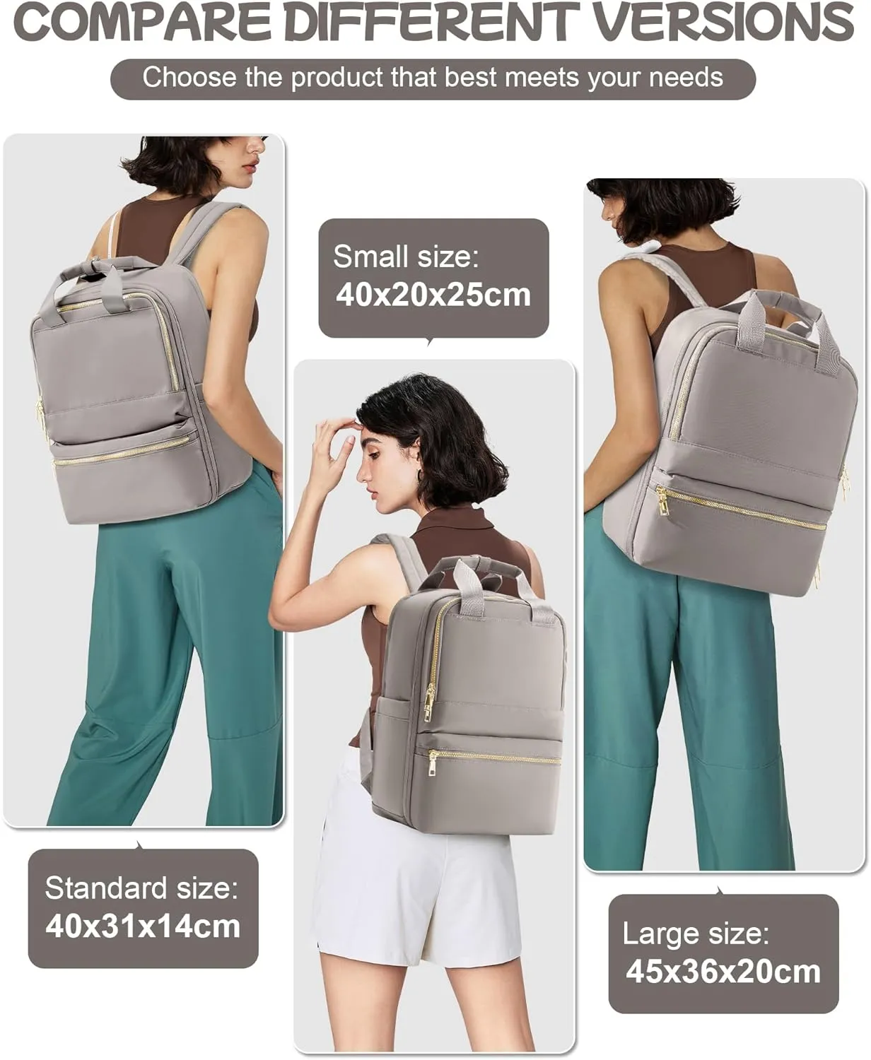 Small Travel Backpack For Women Travel Backpack Carry On Flight Approved Carry On Backpack Personal Item Travel Bag Laptop Teacher Backpack Work Backpack For Traveling On Airplane Khaki