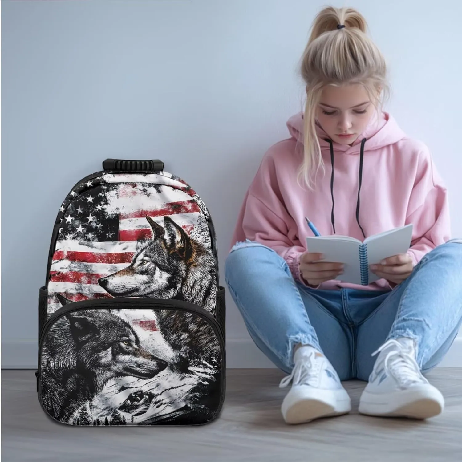Soccer Kids Backpack and Lunch Box Set Boys,Little Boys Bookbag Age 6-8 Preschool Middle School Bag Set for Toddler Big Boy Cool Football Pencil Box for Back to School Gifts