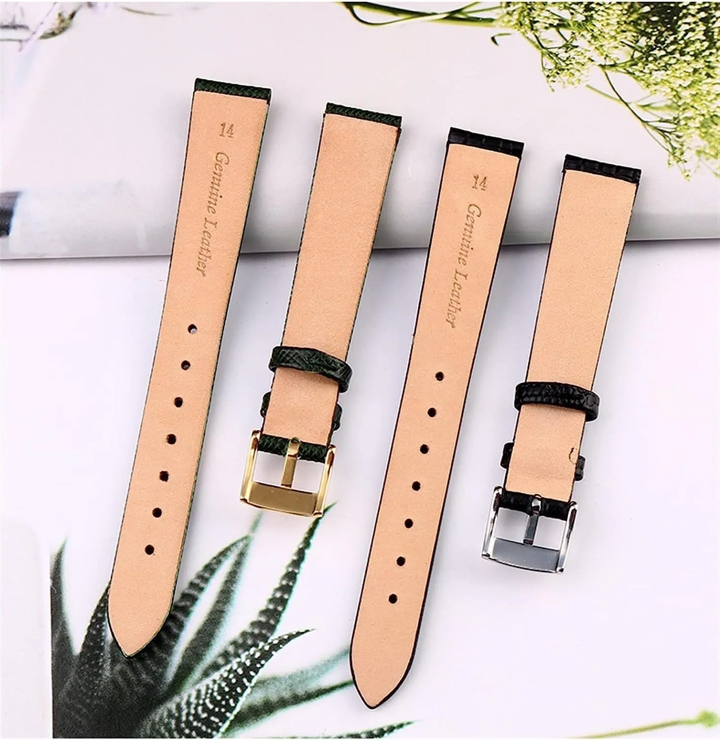 Soft Genuine Leather watch strap For Armani AR1681 1683 1882 1926 1726 Thin Women Wristband Watch replacement accessories