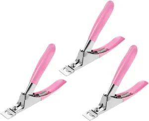 SOIMISS 3pcs U-Shaped Nail Clippers Stainless Steel Nail Trimmer for Easy Nail Shaping Ergonomic Design for Family Travel Daily Use