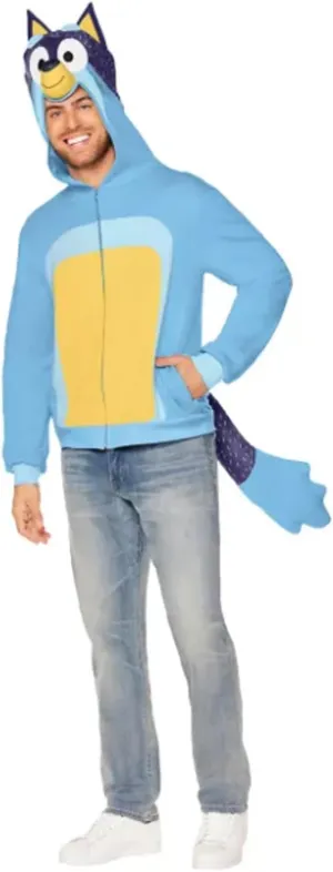 Spirit Halloween Mens Bandit Costume Hoodie Full Zip