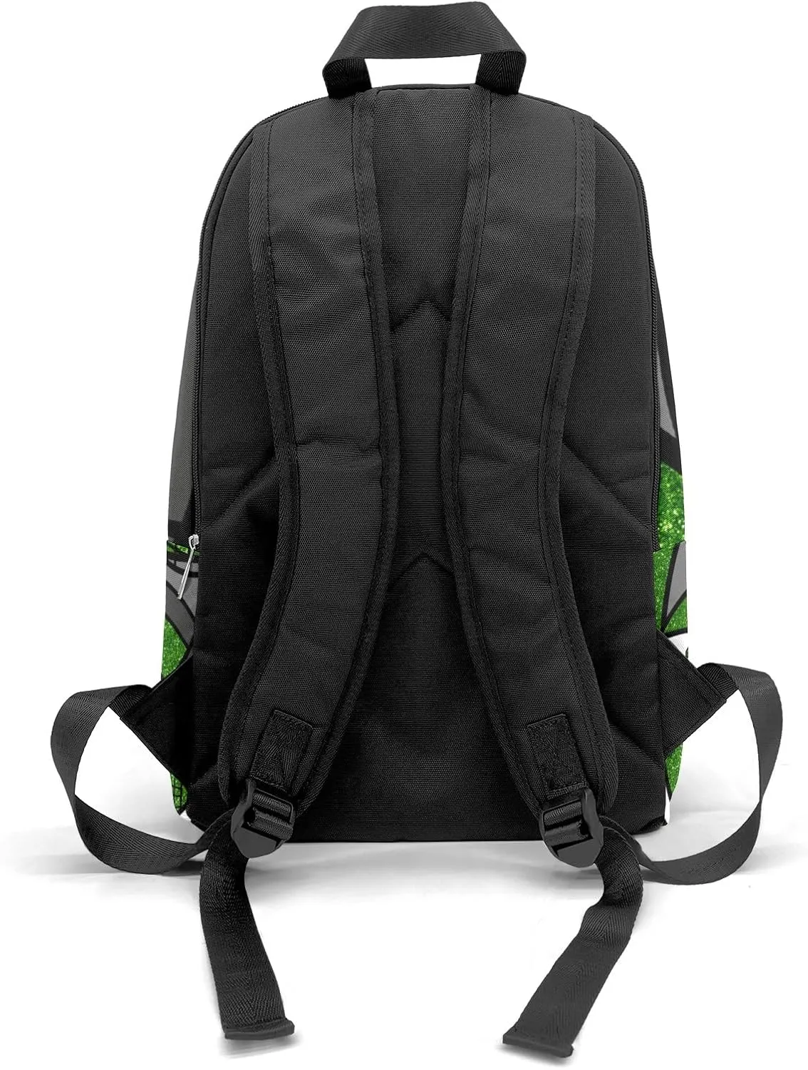 Sport Volleyball Glitter Green Personalized Backpack for Teen Custom Travel Backpack for Boys Girs Bookbag Casual Bag Name Gift