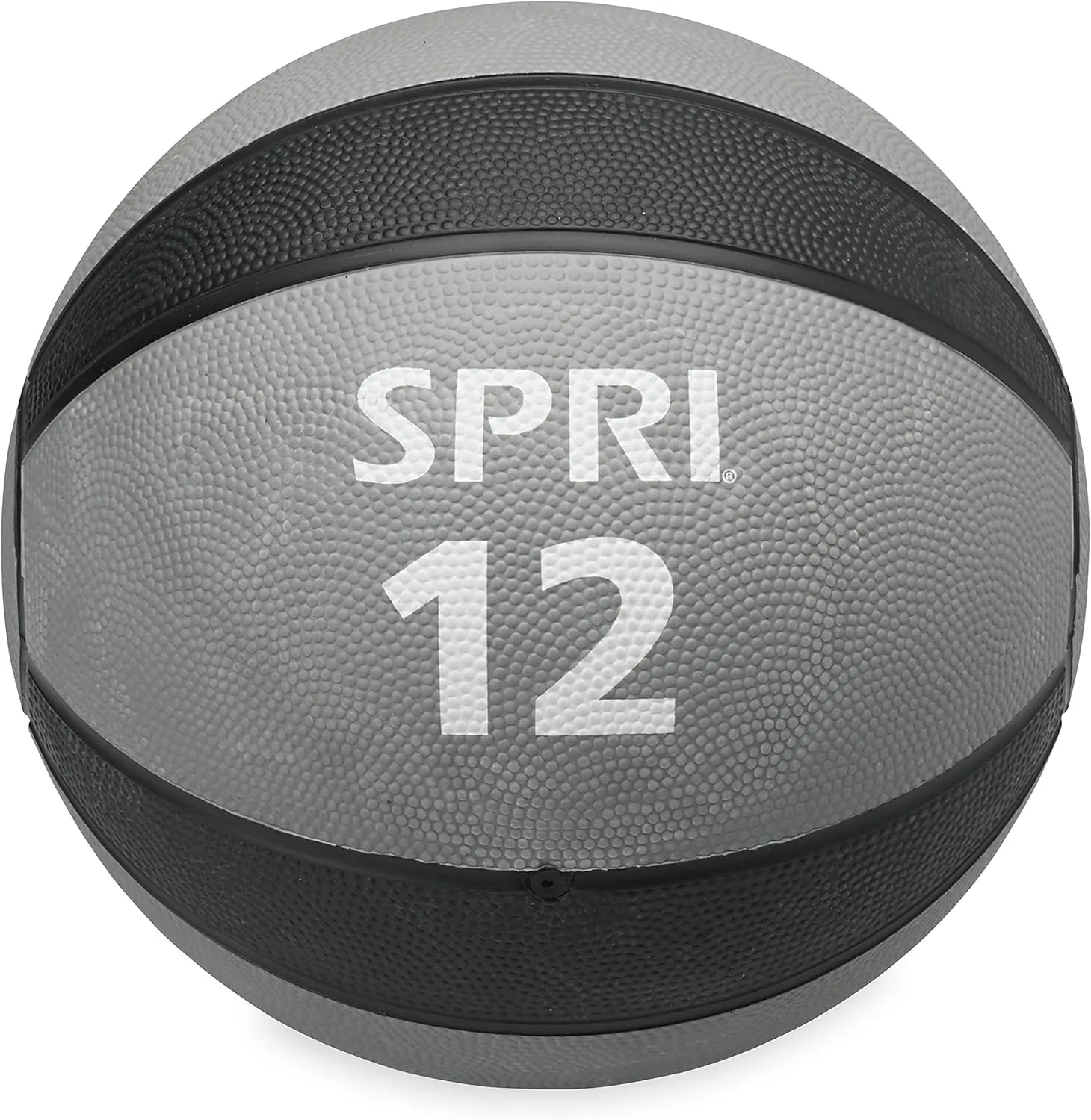 SPRI Medicine Ball - Exercise Workout Ball for Endurance Training - Thick Walled Heavy-Duty Textured Surface, Easy-to-Read Weight Label - Multi-Use Fitness Tool - Durable Construction