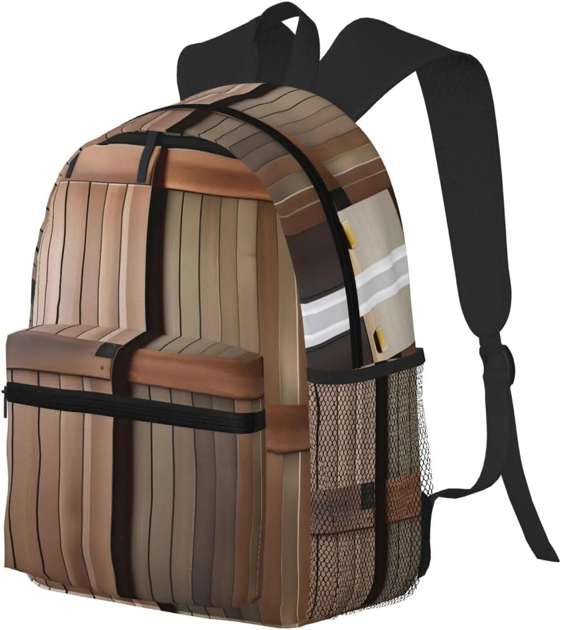 SSIMOO Teal Barn Door Floral Print Trendy Leisure Backpack Your Ideal Travel Companion,A Must-Have For Outdoor Travels