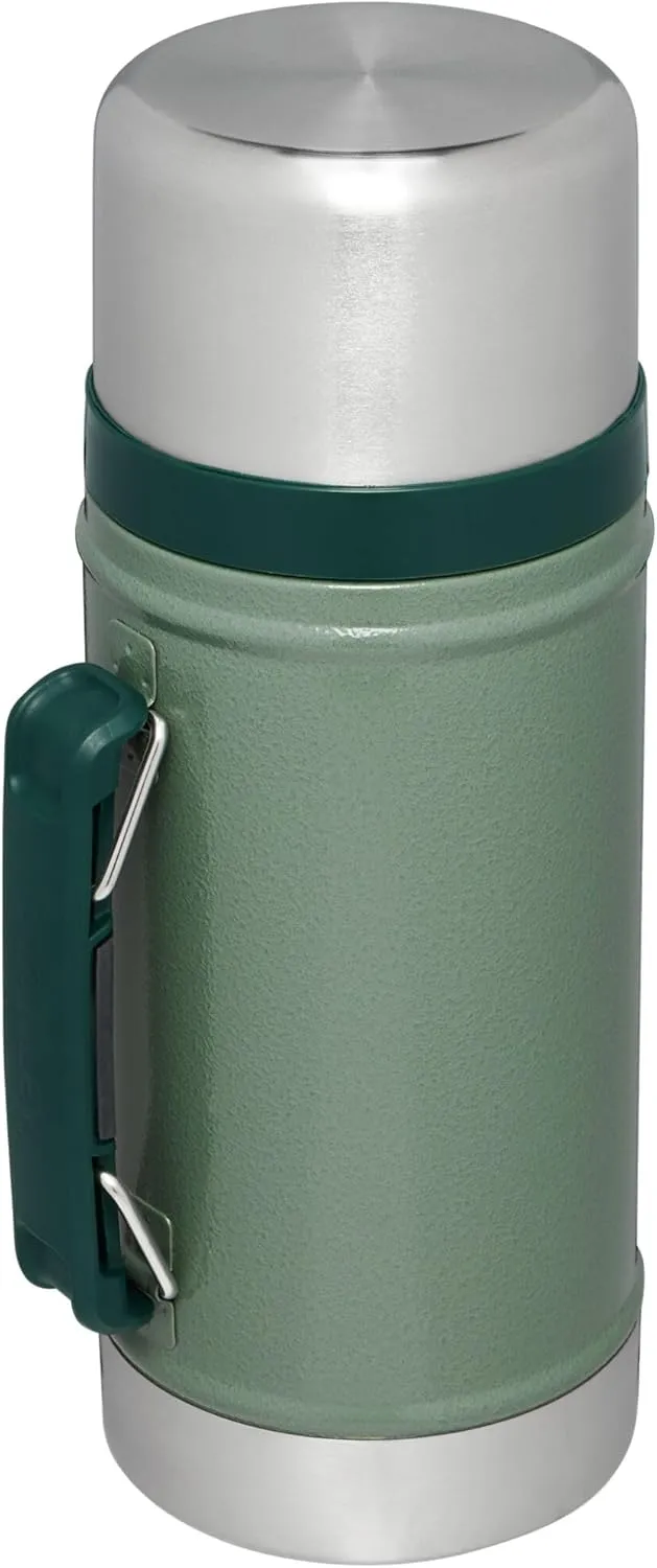 STANLEY Vacuum Insulated Large Food Jar, 18/8 Stainless Steel Food Jar for Cold and Hot Food, Soup Thermos with Leak Proof Lid Doubles as Cup, Wide Mouth Food Thermos