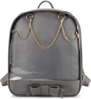 STEAMEDBUN Ita Bag Backpack Bowknot Kawaii Pin Display Backpack Bag with Insert