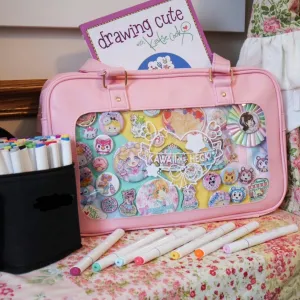 STEAMEDBUN Ita Bag Backpack with Insert Pin Display Bag for Anime Cosplay