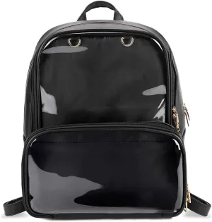 STEAMEDBUN Ita Bag Double Window Candy PU Leather Backpack Kawaii Pins Bag with insert
