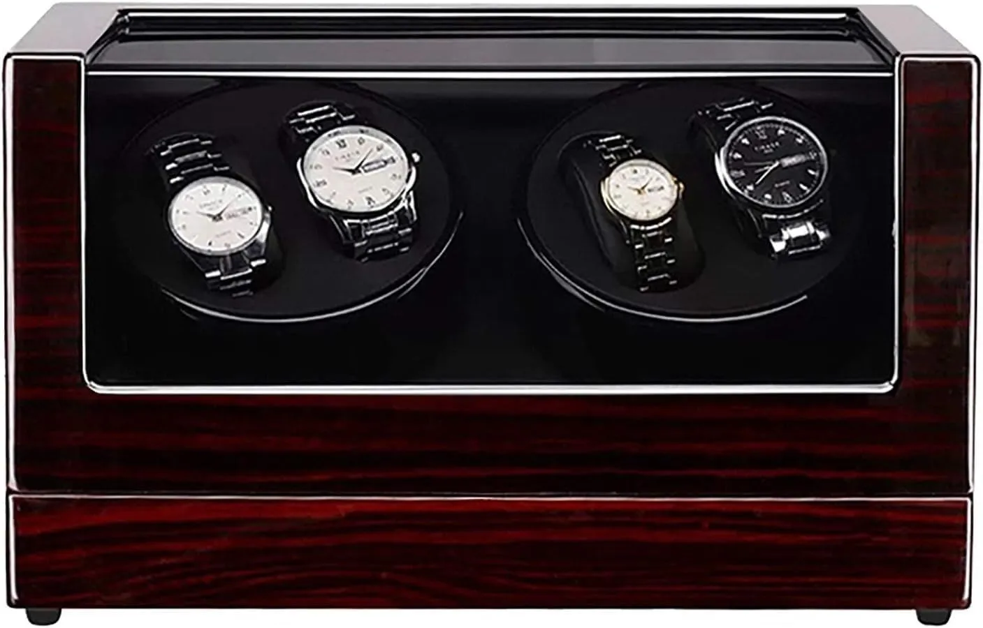 Storage Box Watch Stand Winders for Automatic Watches Wooden Automatic Winder Transparent Cover
