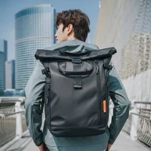 STOREXQ New Backpack Men's Fashion Computer Backpack Student Schoolbag Large Capacity Travel Bag Waterproof Oxford Cloth Backpack Men