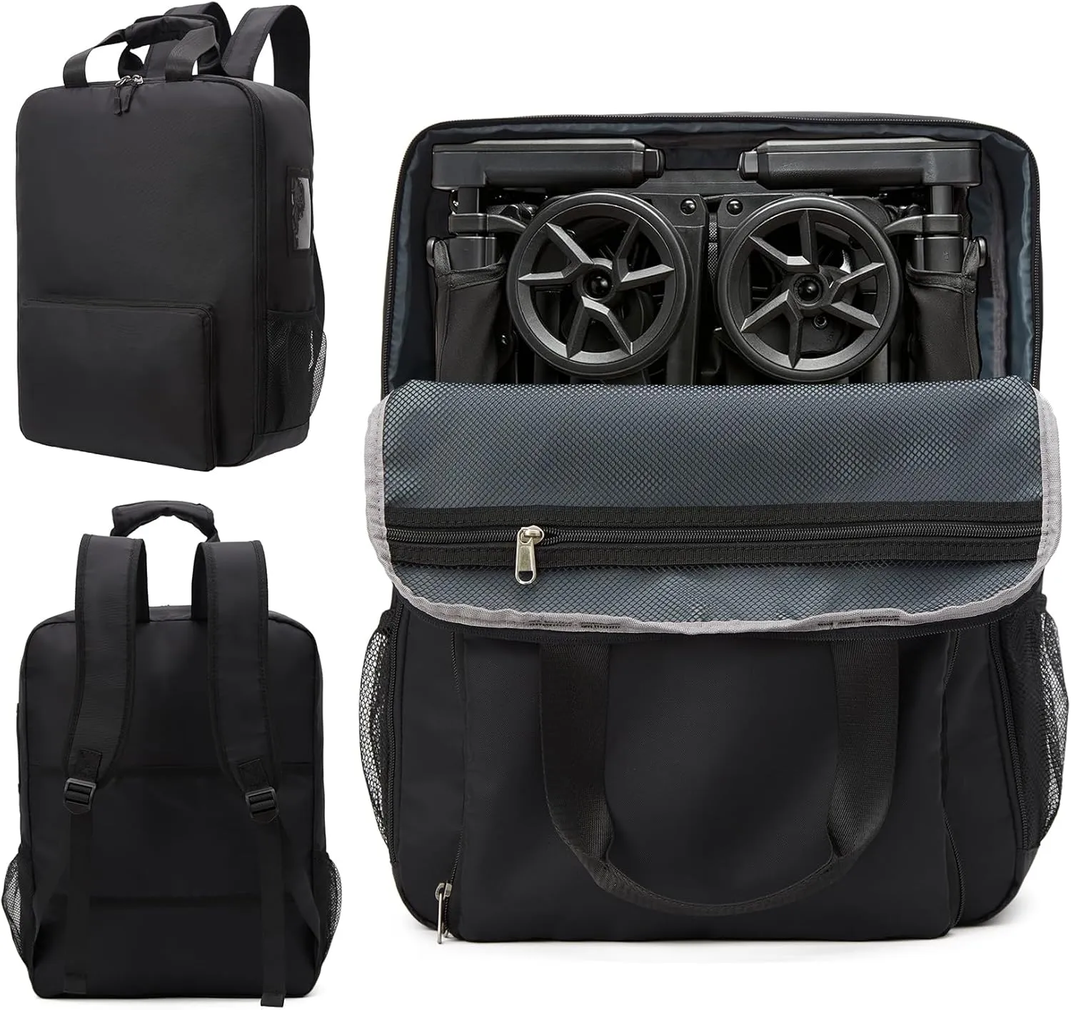 Stroller Travel Bag Compatible with GB Pockit and GB Pockit Air Plus All Terrain, Lightweight Stroller Travel Backpack for Airplane(Black)