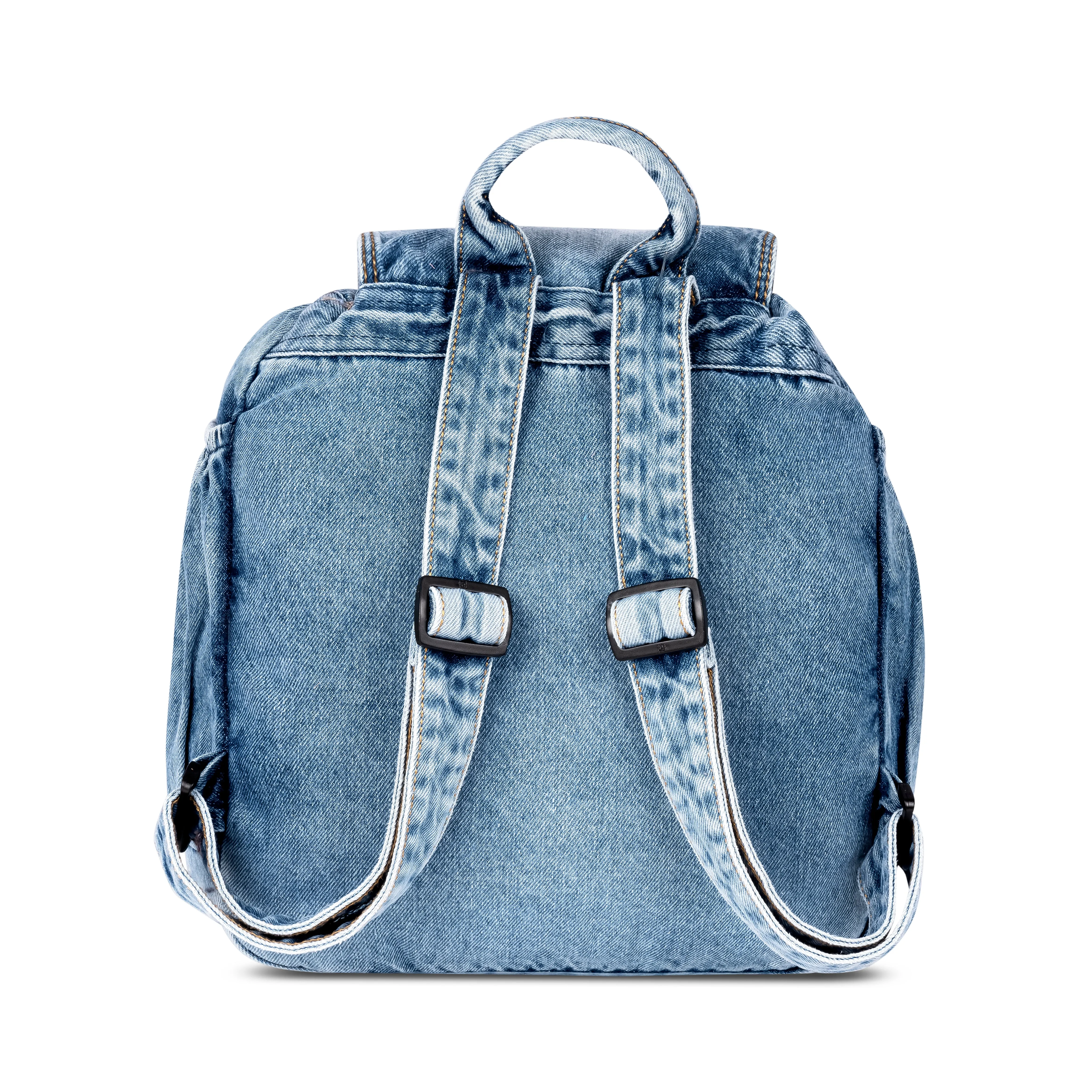 Stylish Denim Flap Backpack for Women & Men – Lightweight, Durable, and Spacious Bag for Travel, School, or Daily Use