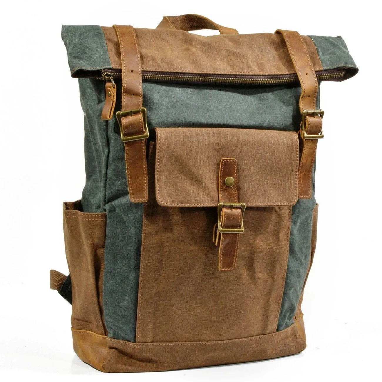 Stylish Men's Canvas Backpack with Padded Laptop Compartment