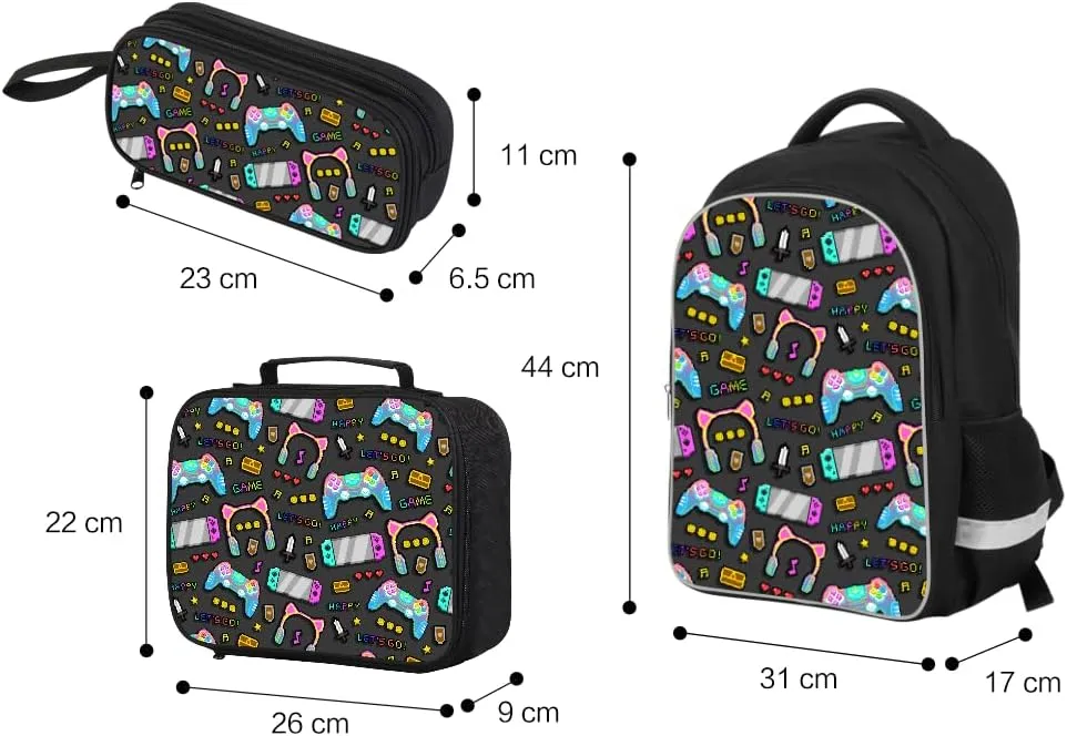 Stylish School Backpack Boys Cool Football Bagpack Double Layer Large Bookbag with Laptop Compartment