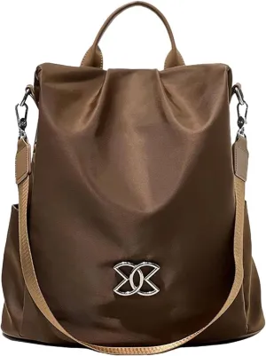Subscrsidewa Anti-Theft Large Capacity Backpack, Anti Theft Backpack Subscrsidewa, Leisure Shoulder Bag (Brown)