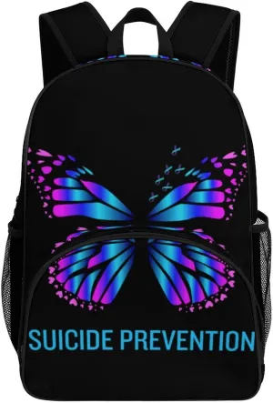 Suicide Prevention Awareness Backpack for Worker Teacher Business Hiking Travel Bag Shoulders Bag