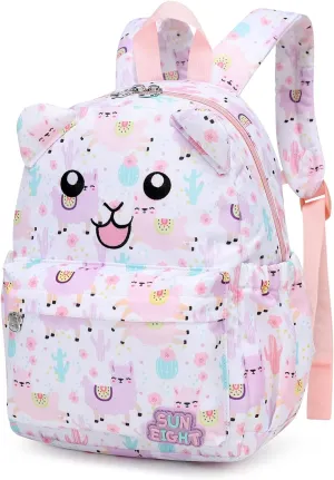 SUN EIGHT Toddler Backpack for Boys & Girls - Lightweight Kids Backpack for Preschool,Kindergarten & Travel,Cute Animal Design,Durable Small School Bag for Daycare (Ages 2-5)