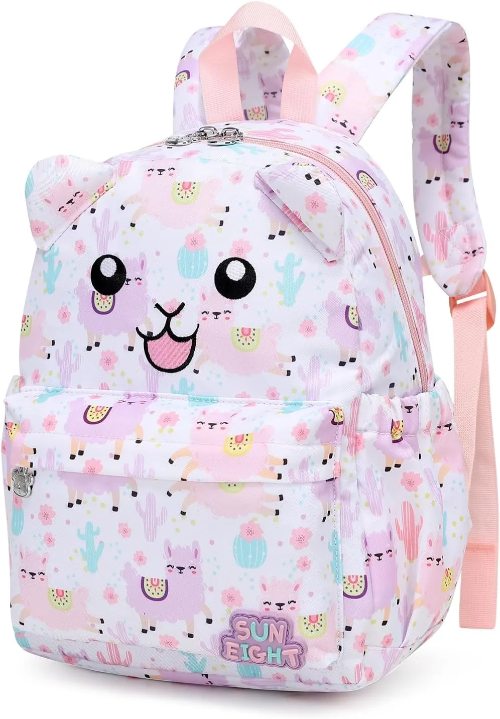 SUN EIGHT Toddler Backpack for Boys & Girls - Lightweight Kids Backpack for Preschool,Kindergarten & Travel,Cute Animal Design,Durable Small School Bag for Daycare (Ages 2-5)