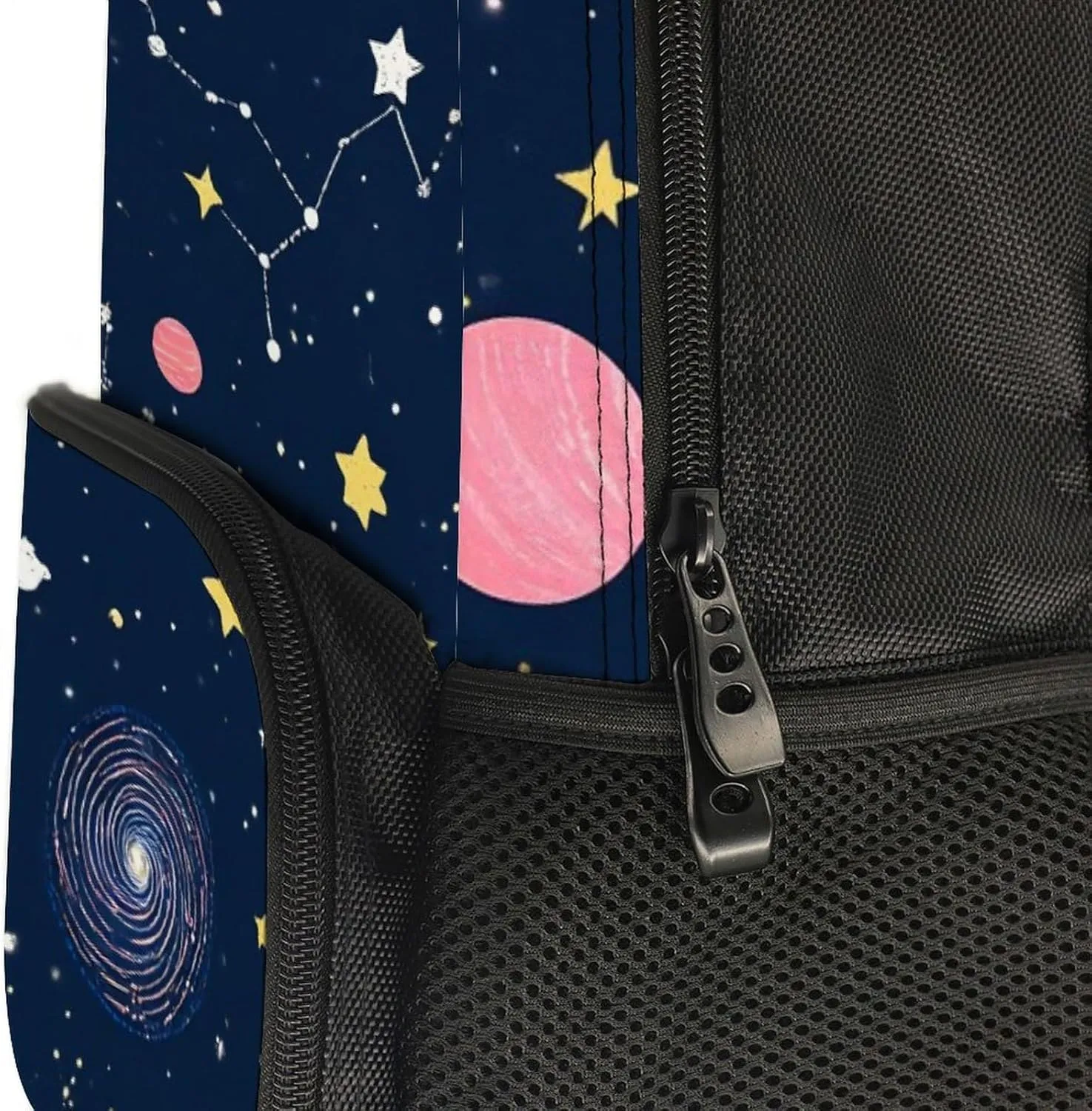 Supdreamc Shoulder Book Bags Anti-Theft Multipurpose Big Capacity Bookbag - Space Galaxy Constellation Zodiac Starry Night Stars Travel Hiking Backpack With Smooth Zippers