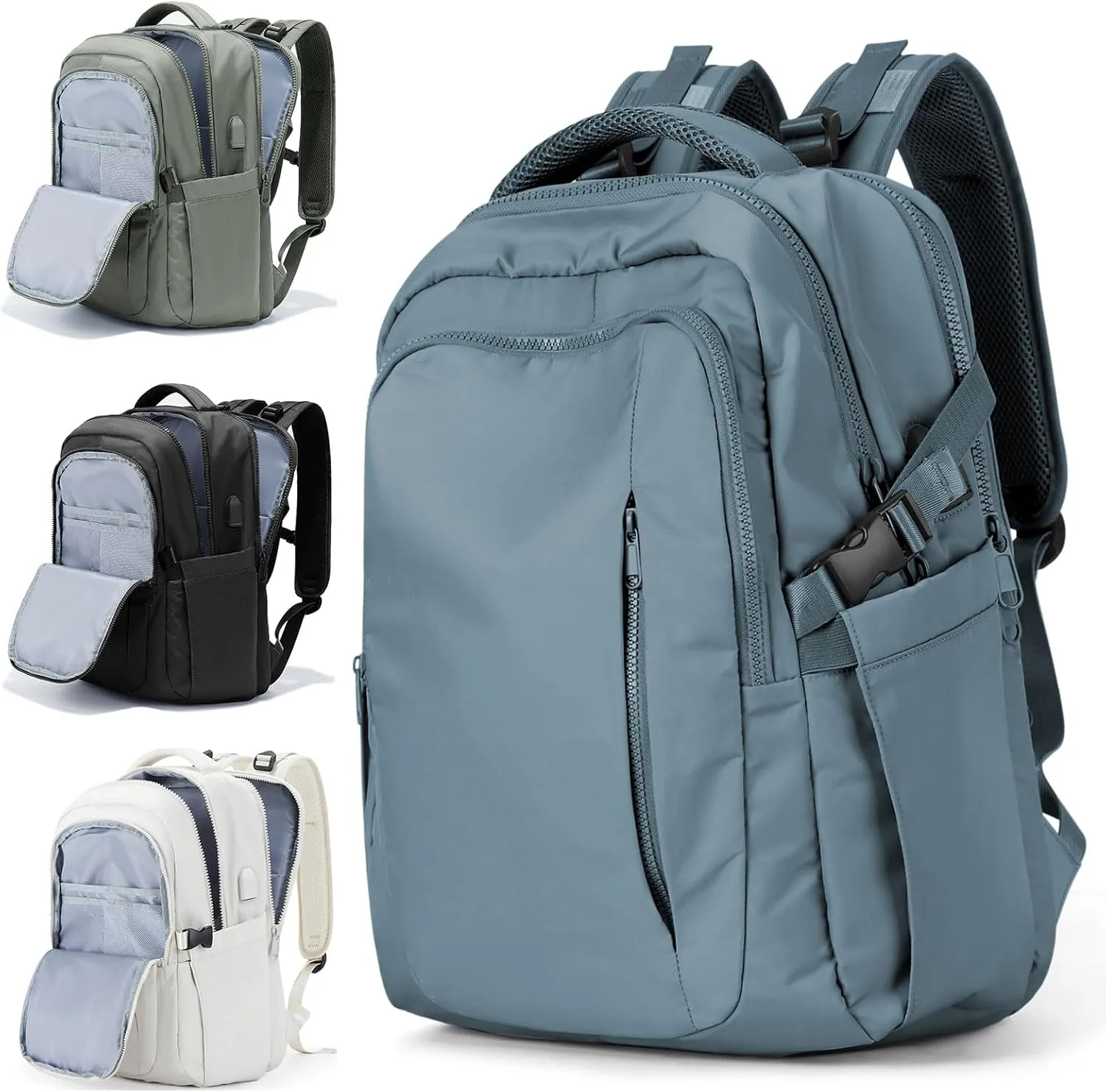 suwasp Large Travel Backpack for Women Men Airline Approved Carry On Personal Item Backpack Bag Frontier Airlines Personal Item Bag Flight Approved Luggage Backpack - Blue
