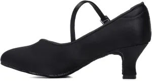 SWDZM Women Ballroom Dance Shoes Closed Toe Latin Salsa Walts Tango Character Dancing Shoes