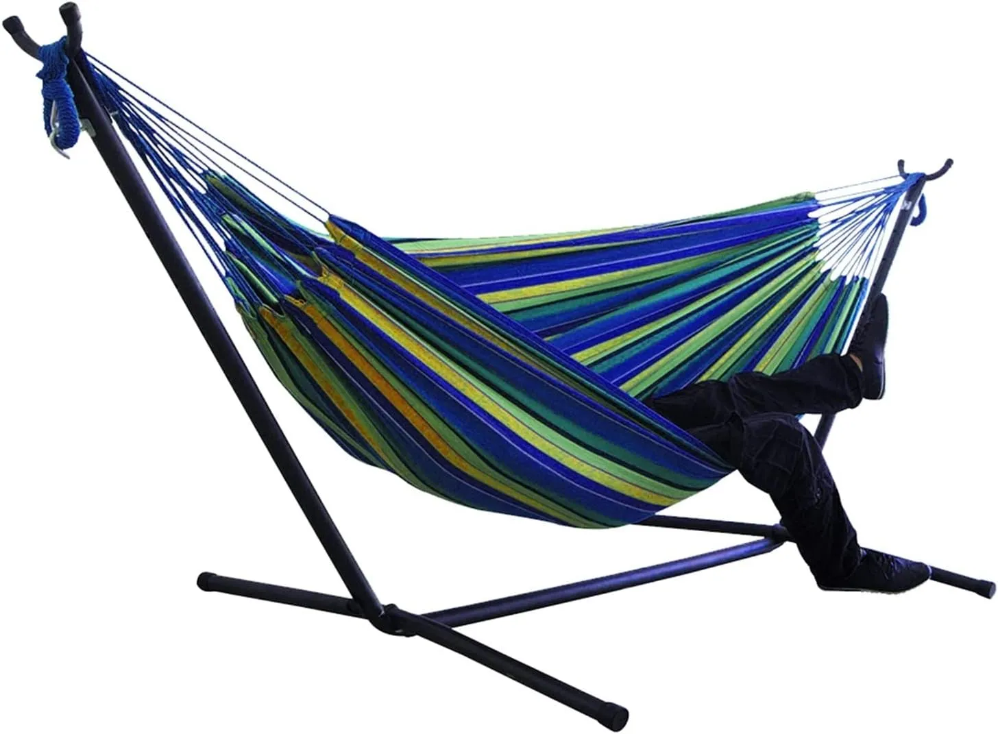 Swings Seats Single and Double Camping Hammock with Net, Portable Outdoor Tree Hammock 2 Person Hammock for Camping Backpack Survival Travel, Easy to Install Play Set Swings