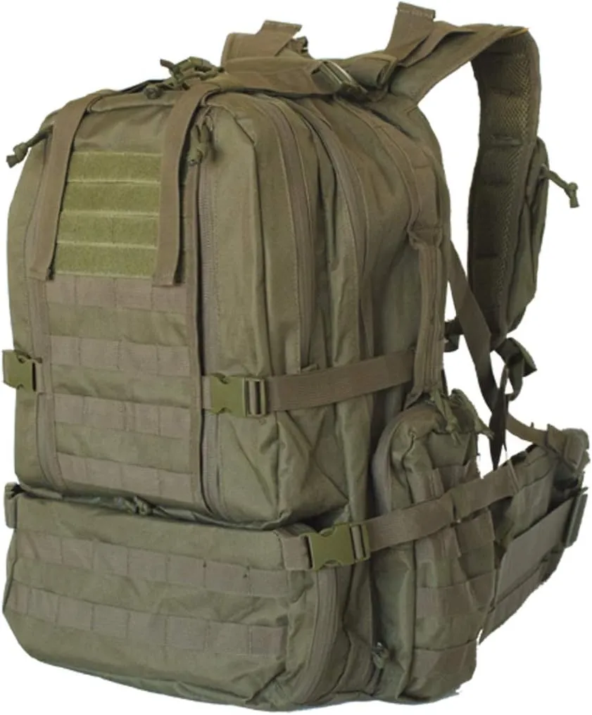 Tactical Assault Pack - Combat Rucksack - 17" Military MOLLE Backpack 27L - Olive Drab