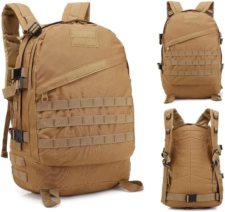 Tactical Backpack Military Molle Hiking 36-55L Camouflage outdoor sports bag desert digital color