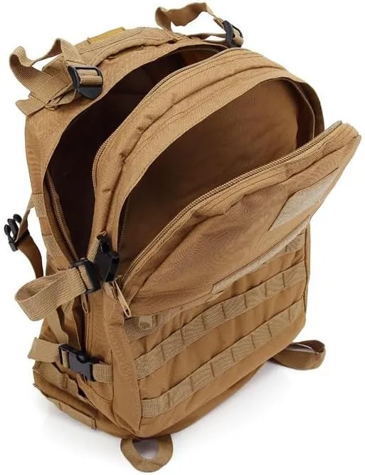 Tactical Backpack Military Molle Hiking 36-55L Camouflage outdoor sports bag desert digital color
