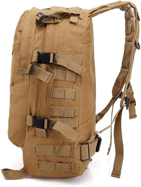 Tactical Backpack Military Molle Hiking 36-55L Camouflage outdoor sports bag desert digital color