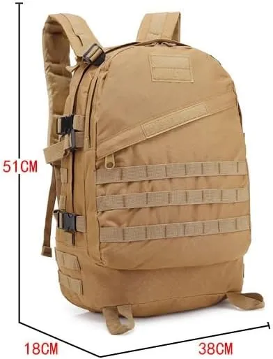 Tactical Backpack Military Molle Hiking 36-55L Camouflage outdoor sports bag desert digital color