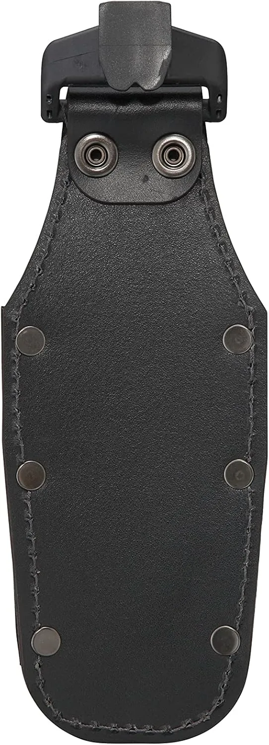 Tajima Safety System, Detachable Tool Holder, Genuine Leather, 2 Slots, Durable and Supple, Leather (Cow Leather), Black, Easy to Put on and Take Off, Can Be Attached to a Belt Later,