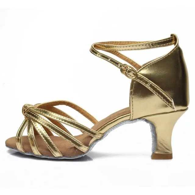 Tango/Ballroom/Latin Dance Dancing Shoes Heeled Salsa Professional Dancing Shoes For  Girls Ladies 5cm/7cm