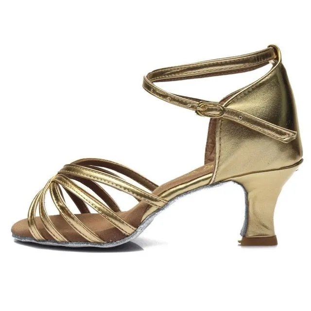 Tango/Ballroom/Latin Dance Dancing Shoes Heeled Salsa Professional Dancing Shoes For  Girls Ladies 5cm/7cm