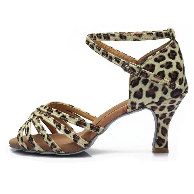 Tango/Ballroom/Latin Dance Dancing Shoes Heeled Salsa Professional Dancing Shoes For  Girls Ladies 5cm/7cm