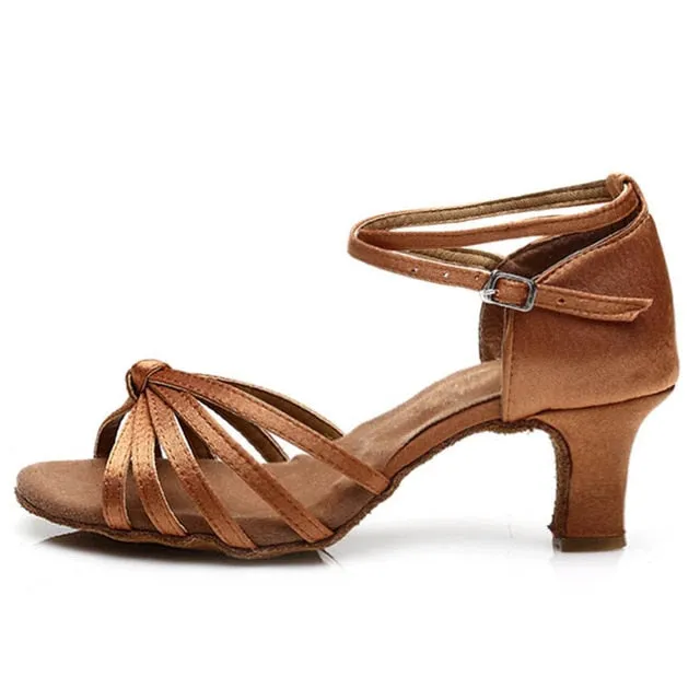 Tango/Ballroom/Latin Dance Dancing Shoes Heeled Salsa Professional Dancing Shoes For  Girls Ladies 5cm/7cm